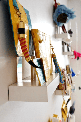 Luxury handbag and accessory brand Okapi on display at the Merchants on Long pop-up store.