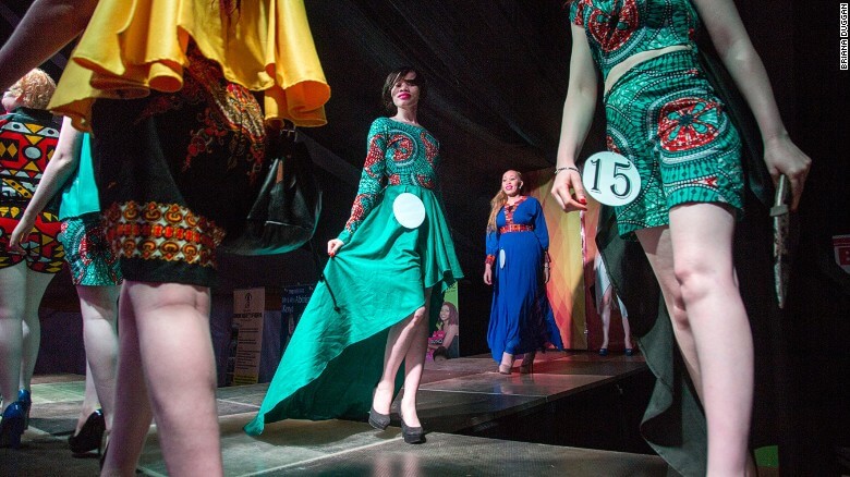 Contestants parade around the stage flaunting their beautiful gowns. Image credit: Briana Duggan.