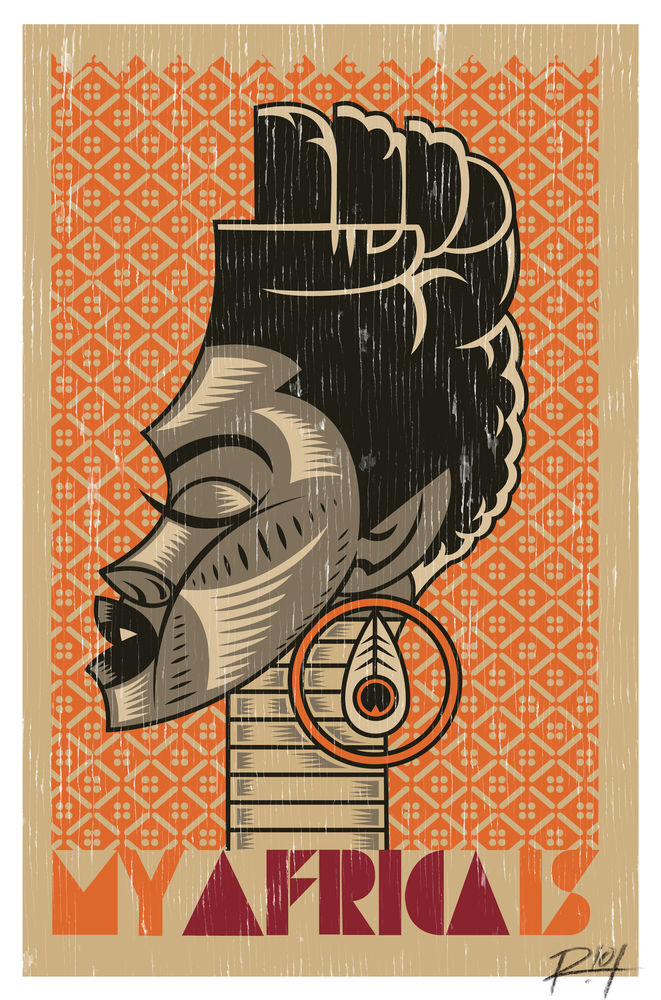 Studio Riot, »My Africa Is«, 2012, Poster (limitierte Auflage), © R!OT, Johannesburg